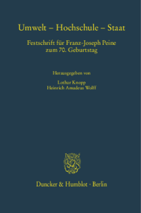 Umwelt – Hochschule – Staat