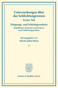 Einigungs- und Schiedsgrundsatz