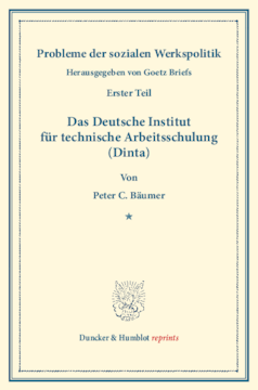 Das Deutsche Institut für technische Arbeitsschulung (Dinta)