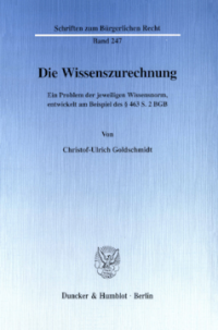Die Wissenszurechnung