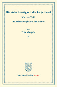 Die Arbeitslosigkeit der Gegenwart
