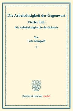 Die Arbeitslosigkeit der Gegenwart Die Arbeitslosigkeit der Gegenwart