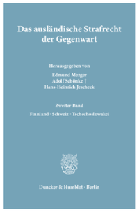 Das ausländische Strafrecht der Gegenwart