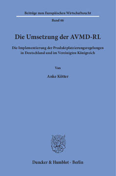 Die Umsetzung der AVMD-RL
