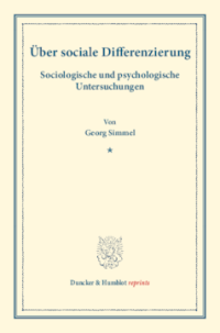 Über sociale Differenzierung