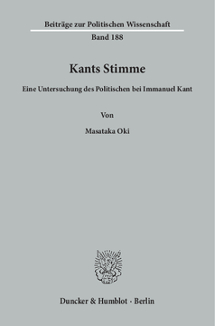 Kants Stimme Kants Stimme