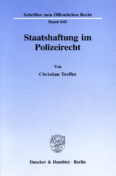 Staatshaftung im Polizeirecht