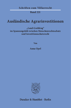 Ausländische Agrarinvestitionen Ausländische Agrarinvestitionen