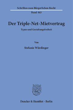Der Triple-Net-Mietvertrag Der Triple-Net-Mietvertrag