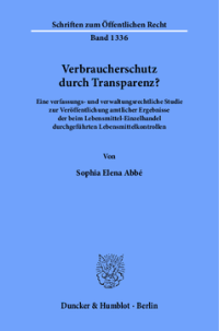 Verbraucherschutz durch Transparenz?