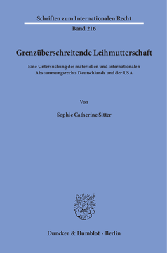 Grenzüberschreitende Leihmutterschaft Grenzüberschreitende Leihmutterschaft
