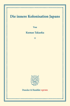 Die innere Kolonisation Japans Die innere Kolonisation Japans
