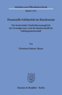 Finanzielle Solidarität im Bundesstaat