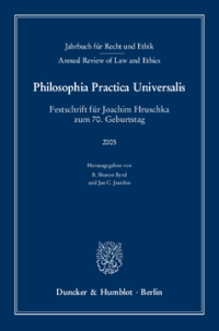 Jahrbuch für Recht und Ethik / Annual Review of Law and Ethics