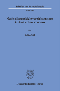 Nachteilsausgleichsvereinbarungen im faktischen Konzern