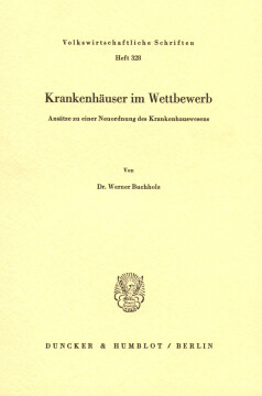 Krankenhäuser im Wettbewerb Krankenhäuser im Wettbewerb