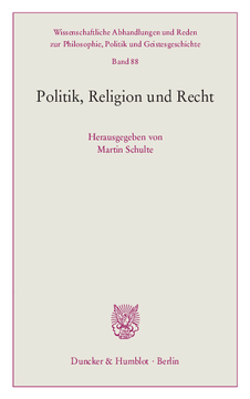 Politik, Religion und Recht