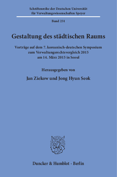 Gestaltung des städtischen Raums Gestaltung des städtischen Raums