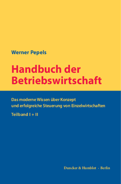 Handbuch der Betriebswirtschaft Handbuch der Betriebswirtschaft
