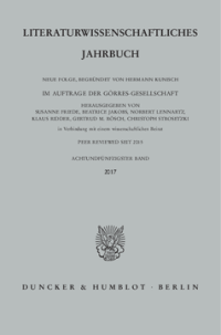 Literaturwissenschaftliches Jahrbuch