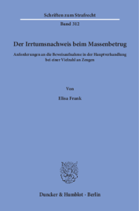 Der Irrtumsnachweis beim Massenbetrug