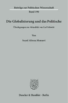 Die Globalisierung und das Politische Die Globalisierung und das Politische