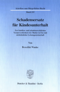 Schadensersatz für Kindesunterhalt