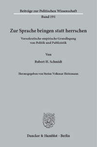 Zur Sprache bringen statt herrschen