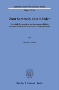 Zum Sammeln alter Kleider