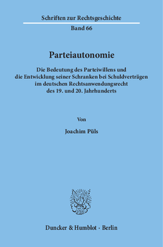 Parteiautonomie Parteiautonomie