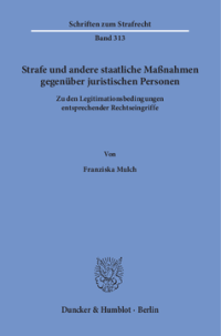 Strafe und andere staatliche Maßnahmen gegenüber juristischen Personen