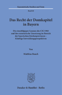 Das Recht der Domkapitel in Bayern