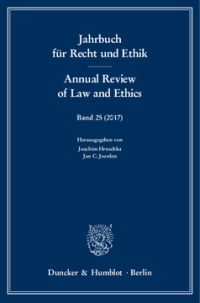 Jahrbuch für Recht und Ethik / Annual Review of Law and Ethics
