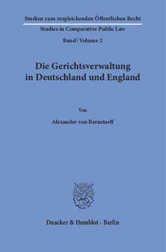 Die Gerichtsverwaltung in Deutschland und England