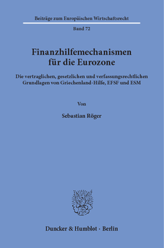 Finanzhilfemechanismen für die Eurozone