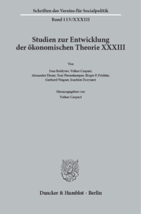 Kontinuität und Wandel in der Institutionenökonomie