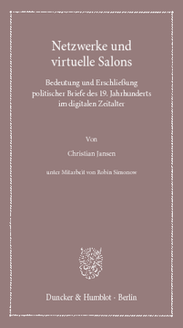 Netzwerke und virtuelle Salons Netzwerke und virtuelle Salons