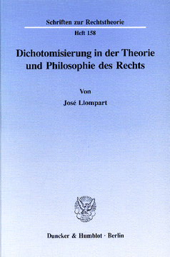 Dichotomisierung in der Theorie und Philosophie des Rechts