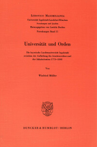 Universität und Orden