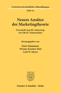 Neuere Ansätze der Marketingtheorie