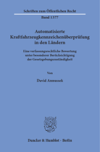 Automatisierte Kraftfahrzeugkennzeichenüberprüfung in den Ländern