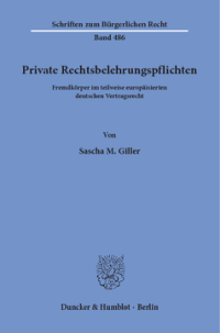 Private Rechtsbelehrungspflichten