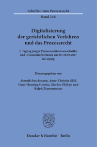 Digitalisierung der gerichtlichen Verfahren und das Prozessrecht