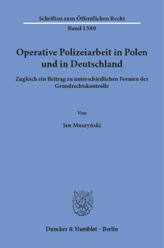 Operative Polizeiarbeit in Polen und in Deutschland