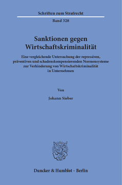 Sanktionen gegen Wirtschaftskriminalität Sanktionen gegen Wirtschaftskriminalität