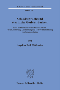 Schiedsspruch und staatliche Gerichtsbarkeit