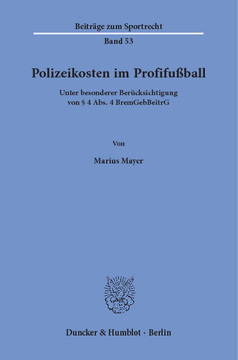Polizeikosten im Profifußball