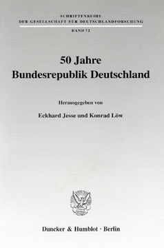 50 Jahre Bundesrepublik Deutschland 50 Jahre Bundesrepublik Deutschland