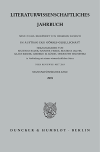 Literaturwissenschaftliches Jahrbuch