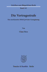 Die Vertragsstrafe